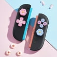 thumbnail image 5 of Nintendo Switch 2 (2025) Thumb Grips & Button Caps,7pcs Pink/Blue Flower Silicone Joystick Caps and Button Covers, Cute Controller Stick Gifts for Switch 2, 5 of 6