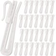 thumbnail image 1 of White - 20pcs Curtain Clips Curtain Hooks Adjustable Curtain Clips for Curtain Accessories, 1 of 5