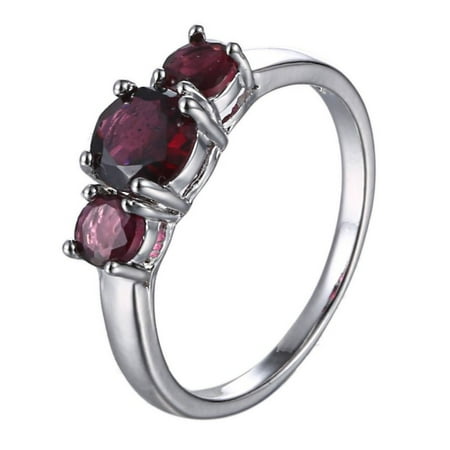 Fashion Jewelry Purple Rhinestone Finger Rings Women Jewelry