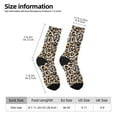 thumbnail image 2 of Pofeuu Leopard Print Crew Socks, Adult Running Hiking Socks for Youth and Adult, 2 of 6