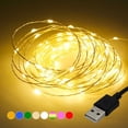 thumbnail image 6 of Joernso 5/10m Waterproof USB LED Copper Wire Fairy String Lights Garland Decoration, 6 of 8