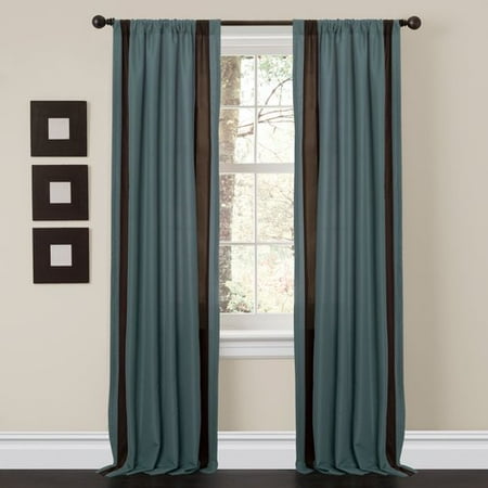 Charming Sand Blue Brown Window Curtains Set Of 2 Walmart Com