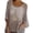 Khaki, variant on CHENjy Women's Crochet Tops for Women Summer, 3/4 Sleeve Hollow Out Pullover, Round Neck Beach Swimsuit Cover Up Loose Fit, L,Beige