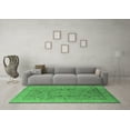 thumbnail image 3 of Ahgly Company Indoor Square Oriental Emerald Green Traditional Area Rugs, 8' Square, 3 of 4