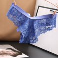thumbnail image 2 of Women's Sexy Lace Transparent Low Waisted Thong Seamless Thin Mesh Bow Japanese Seductive Underwear, 2 of 2