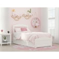 thumbnail image 4 of AFI Warren Solid Wood Twin Bed w/ Footboard & Twin Trundle in White, 4 of 4