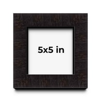 5x5 Shadow Box Black Solid Wood Display Picture Frame | 1 Inch Rabbet Depth | | 1.375 Inch Moulding