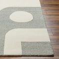 thumbnail image 4 of Hauteloom Aiden Wool Living Room, Bedroom Area Rug - Contemporary - Bone, Dark Gray, Cloud Gray - 18" Sample, 4 of 6