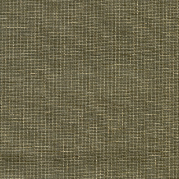 Kenneth James Leyte Pewter Grasscloth Wallpaper