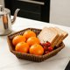 thumbnail image 5 of CaiYueKe Plastic Woven Storage Basket Tray for Kitchen Fruit Vegetables Snacks Candy Bread Organization Multi Functional Home Decor Imitation Vines Rattan Style, 5 of 7
