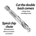 thumbnail image 3 of 1/4 Hex Shank Drill Bit Set 10PCS Stubby Drill Bit Set for Metal M2 Short Length Drill Bit Steel for Quick Change Chuck, 3 of 7