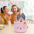 thumbnail image 5 of YHAICO Easter Candy Eggs Small Flower Basket Easter Basket Rabbits-Shaped Gift Baskets for Spring Theme Party Favors(Macron Color) Easter Eggs Carrying Baskets Easter Buckets Candy Gift Bags, 5 of 6