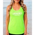 thumbnail image 4 of Somebody's Emergency Contact Tank Top for Women Funny Sleeveless Tee for Ladies Neon Green Tank Top Large, 4 of 4