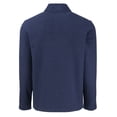 thumbnail image 3 of Men's-Cutter & Buck  Navy Sporting Kansas City Hunts Point Eco Textured Fleece Recycled Quarter-Snap Pullover Top, 3 of 3
