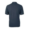 thumbnail image 3 of Men's Cutter & Buck Navy Syracuse Orange Virtue Eco Pique Recycled Polo, 3 of 3