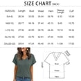 thumbnail image 2 of SUNBS V Neck Womens Tops Short Sleeve Shirts Blouses For Women Casual Business Fashion Dressy, 2 of 8