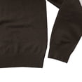 thumbnail image 5 of SWSMCLT Men's Soft Knit Pullover Sweaters Fall Work Office Business Casual Long Sleeve Knitted Sweatshirt Lightweight Slim Fit Sweater Dressy Knitwear Cozy Crewneck Warm Winter Brown Medium, 5 of 5