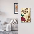 thumbnail image 5 of DouZhe 1-Gang Blank Wallplate, Eiffel Paris Tower and Butterflies Decorative Wall Plates, 5 of 7