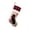 B, variant on 18 Inch Burlap Christmas Stocking with Cat/Reindeer/Deer Design, Buffalo Plaid Cuff Xmas Sock for Holiday Decor,1PC,D