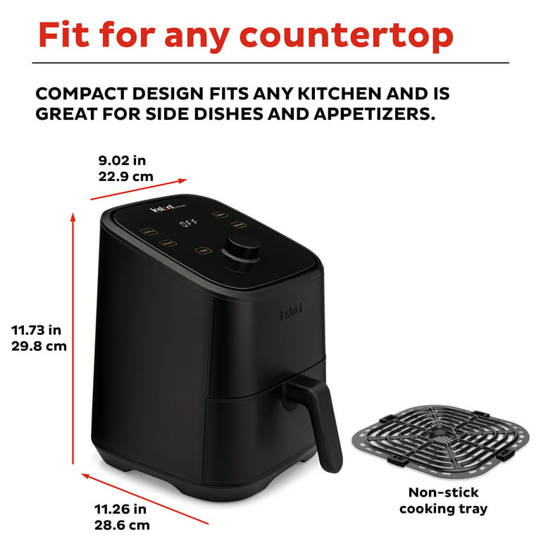 Instant Pot Vortex 4 Quart Air Fryer Oven,4-in-1 Functions,From the Makers  of Instant Pot,Customizable Smart Cooking Programs,Nonstick and