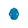 thumbnail image 1 of Aeropostale - Camisa con botones de tejido transparente para mujer, azul, extragrande Aeropostale  Camisa con botones, 1 of 1
