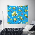 thumbnail image 6 of Balery Cute Car Cartoon Pattern Tapestry 60x51 Inches - Large Wall Hanging Tapestry for Bedroom, Living Room, Dorm Decor - Artistic and Aesthetic Room Decor, 6 of 9