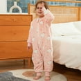 thumbnail image 6 of WIBACKER 9M-6Y Baby Warm Flannel Sleeping Bag with Feet, Cat Sleepsuit, Kids Toddler Girls Double Zipper Wearable Sleep Sack, 6 of 10