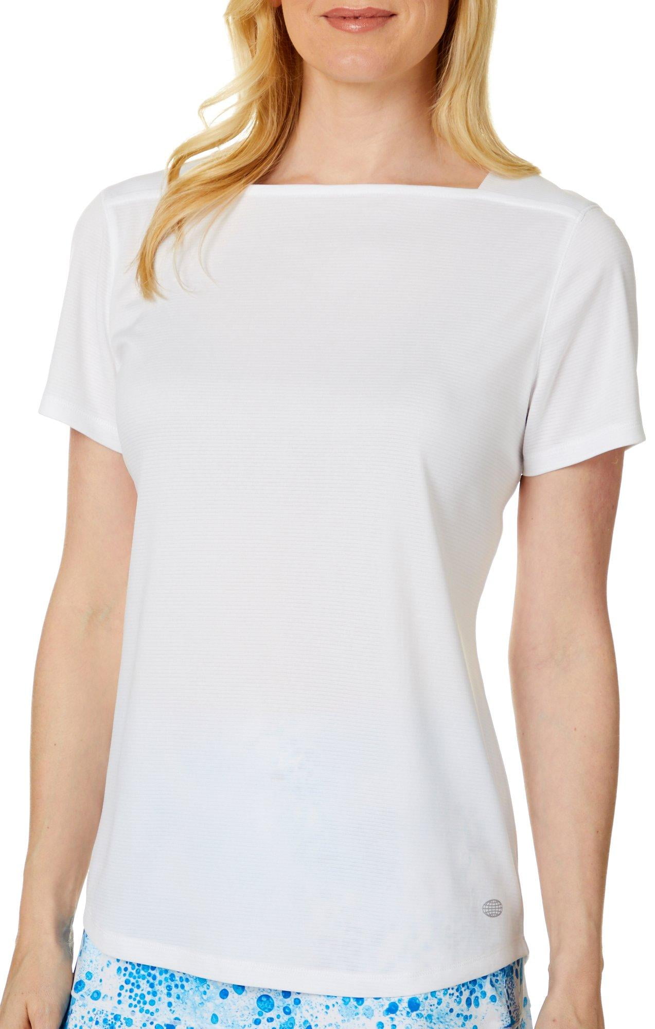 Reel Legends Reel Legends Womens Freeline Solid Square Neck TShirt