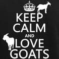 thumbnail image 3 of CafePress - Keep Calm And Love Goats Pajamas - Women's Short Sleeve Print T-Shirt and Pants Dark Cotton Pajama Set, 3 of 7