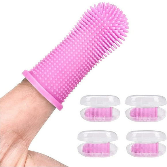 Ruiboury Soft Silicone Pet Finger Toothbrush Tooth Cleaner Dog Cat Tooth Cleaning Brush