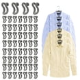 thumbnail image 1 of Ganchos Mlici Velvet para colgar ropa, 60 unidades, color gris, 1 of 7