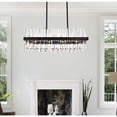 thumbnail image 3 of Serephina 36 inch crystal rectangle chandelier light in black, 3 of 9