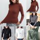 thumbnail image 4 of Women Turtleneck Base Layer Shirts Long Sleeve Slim Fit Thermal Underwear Tops, 4 of 8