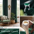 thumbnail image 3 of Cortinas Lazzzy Velvet, color verde esmeralda, opacas, 214 x 213 cm, 2 paneles, 3 of 9