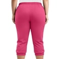 thumbnail image 5 of Nhthy Women's Plus Size Solid Casual Capri Pants, Comfort Loose Fit 7/8 Cropped Trousers with Side Pockets for All Day Wear Pink XL, 5 of 8