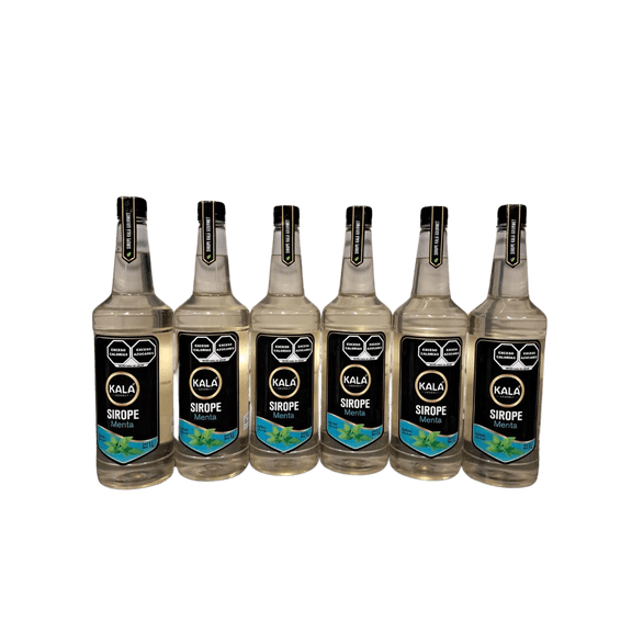 Kit de 6 Jarabes Kala Para Preparar Bebidas De 1 Lt Sabor Menta