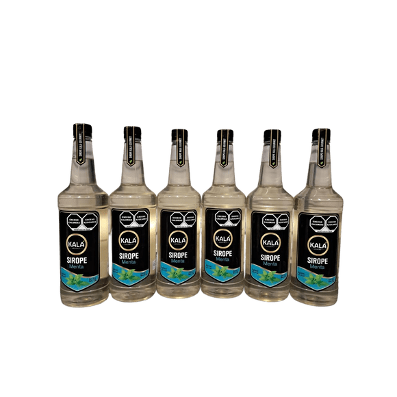 Kit de 6 Jarabes Kala Para Preparar Bebidas De 1 Lt Sabor Menta