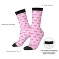 thumbnail image 4 of KLL Pink bows Print Cool Socks Men's Women's Crew Socks Funny Crazy Novelty Stockings, 4 of 6