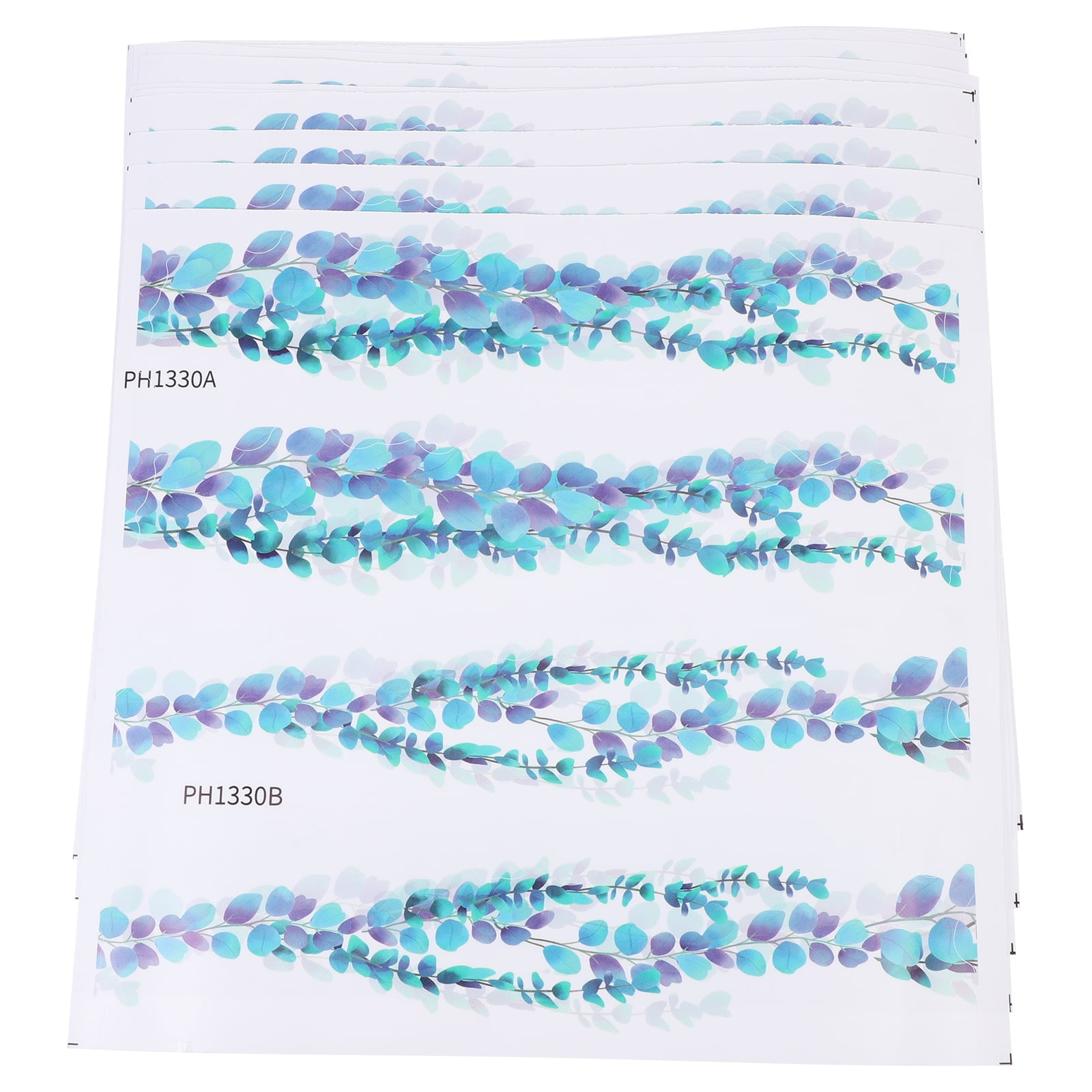 OUNONA Wall Sticker Border Plant Peel Board Bulletin Borders Stick