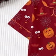 thumbnail image 5 of Halloween Pajamas Halloween Graphic Short Sleeve Pajamas for Women Set, 5 of 8