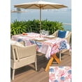 thumbnail image 5 of Outdoor Tablecloth with Umbrella Hole for Patio/Picnic/Party/Camping, Blue Red Coral Coastal Waterproof Table Cloth Rectangle Table Cover Washable, Jellyfish Summer Beach Nautical (60"x 84"), 5 of 8