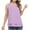 Purple, variant on asdoklhq 2025 Summer Fall Womens Tops Clearance under $5 Women Fashion Summer Sexy Sleeveless Solid Color Light Loose Ventilation T-Shirt Hot Pink M