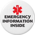 thumbnail image 1 of Medical Alert Emergency Information Inside 2.25” Large Magnet Health, 1 of 4