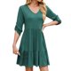 thumbnail image 3 of WILLBEST Faldas Para Mujer Vestido Holgado De Primavera Y Verano Con Cuello En V, Volantes Y Pliegues, 3 of 3
