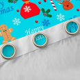 thumbnail image 4 of Homewish Cute Santa Claus Black Out Curtains,Happy Christmas Curtains Pack of 2 (42x63 Each),Snowman Gingerbread Man Pattern Bedroom Curtains For Girl,Microfiber Bedroom Decor, 4 of 6
