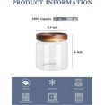 thumbnail image 2 of Glass Storage Containers Set of 6, 28 Ounce Airtight Food Storage Containers with Bamboo lids, Clear Glass Jars for Pantry, kitchen, Flour, Sugar, Tea, Coffee, Snack, Cookies, Spice and Herbs, 2 of 7