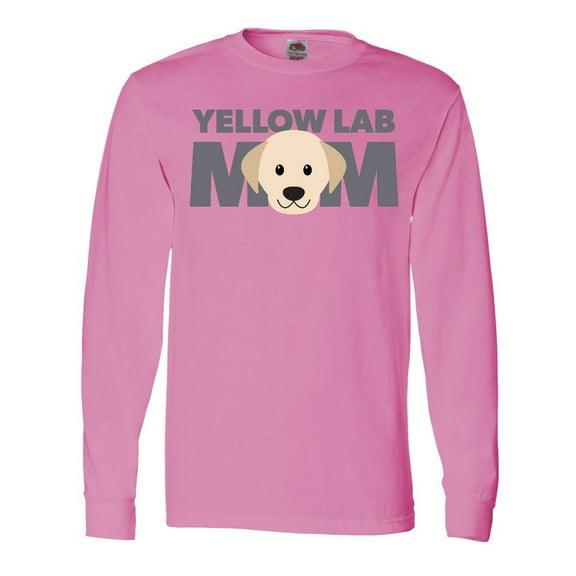 Inktastic Yellow Lab Mom Long Sleeve T-Shirt