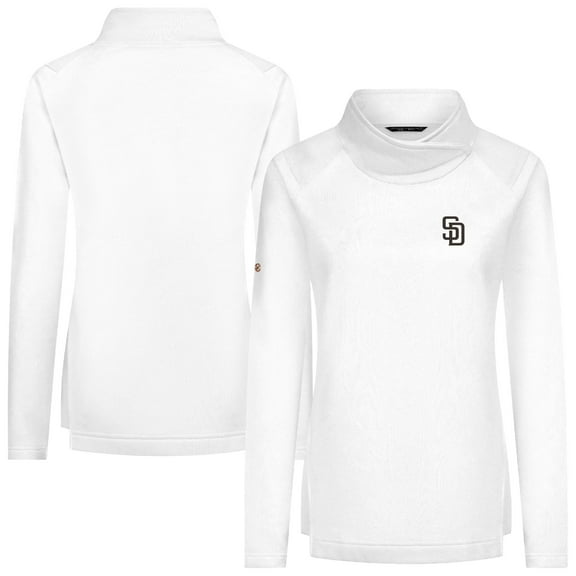 Women's Levelwear White San Diego Padres Advance Insignia 2.0 Raglan Pullover