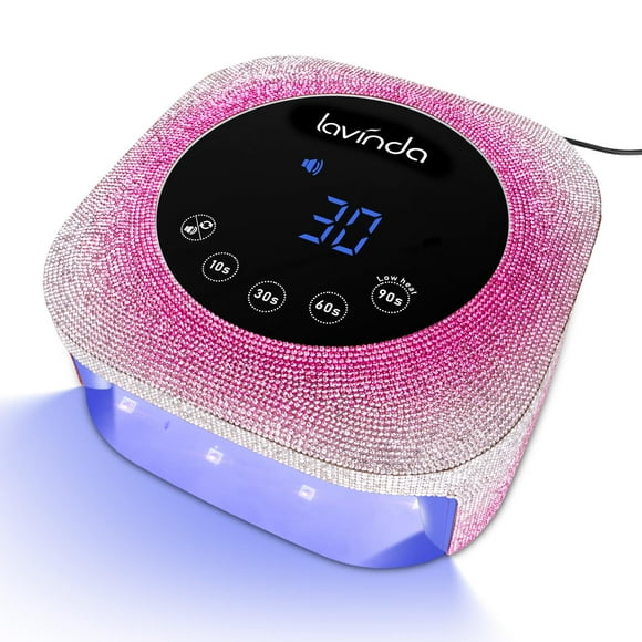 Lámpara de uñas UV Lavinda de 54 W para uñas de gel con diamantes de imitación