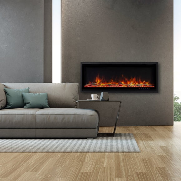 Paramount Kennedy II 106.7 cm (42 in.) Wall Mounted Electric Fireplace